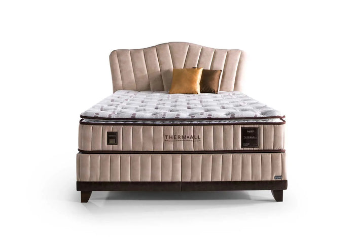 Bambi Thermall Boxspringbett mit Matratze & Bettkästen | Stauraumbett H4/H5