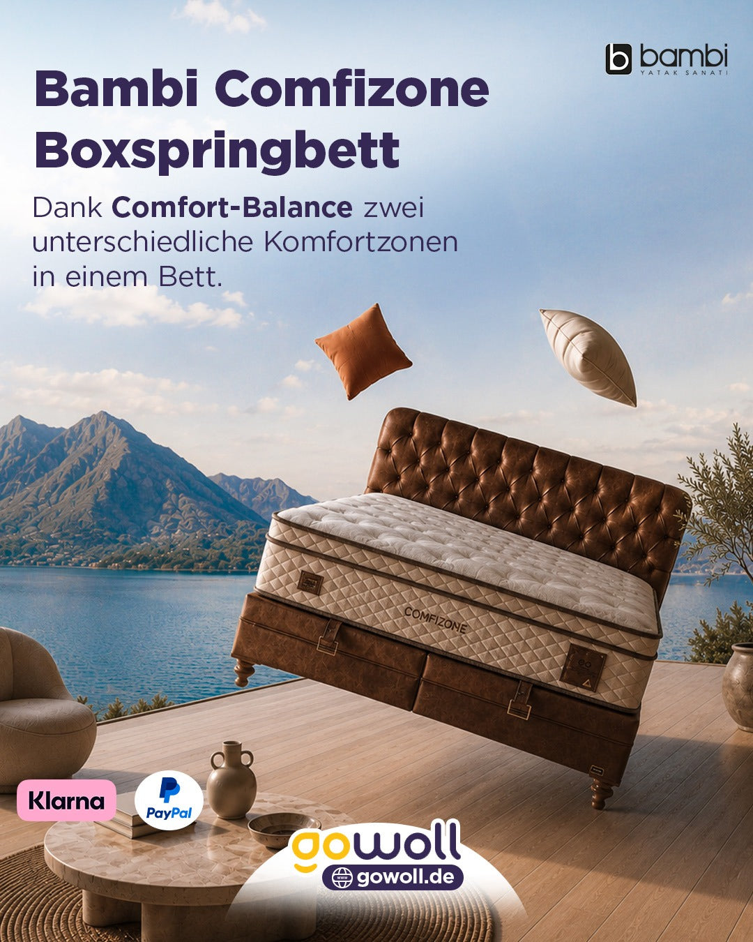 Boxspringbett mit Bettkasten: lohnt sich der Stauraum?