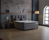 BIRDYBETT Boxspringbett Set mit 32 cm Höhe Matratze (2 Bettkästen + Matratze mit Topper + Kopfteil)