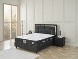 BSS WOOL TOUCH Boxspringbett Set | Matratze H2/H3 | Box und Kopfteil