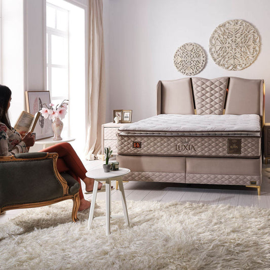 Bambi Luxia Boxspringbett H4 Komfort-Pad & Taschenfederkern
