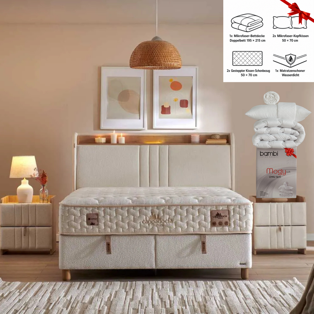 Bambi Cappadocia Natura Boxspringbett Set