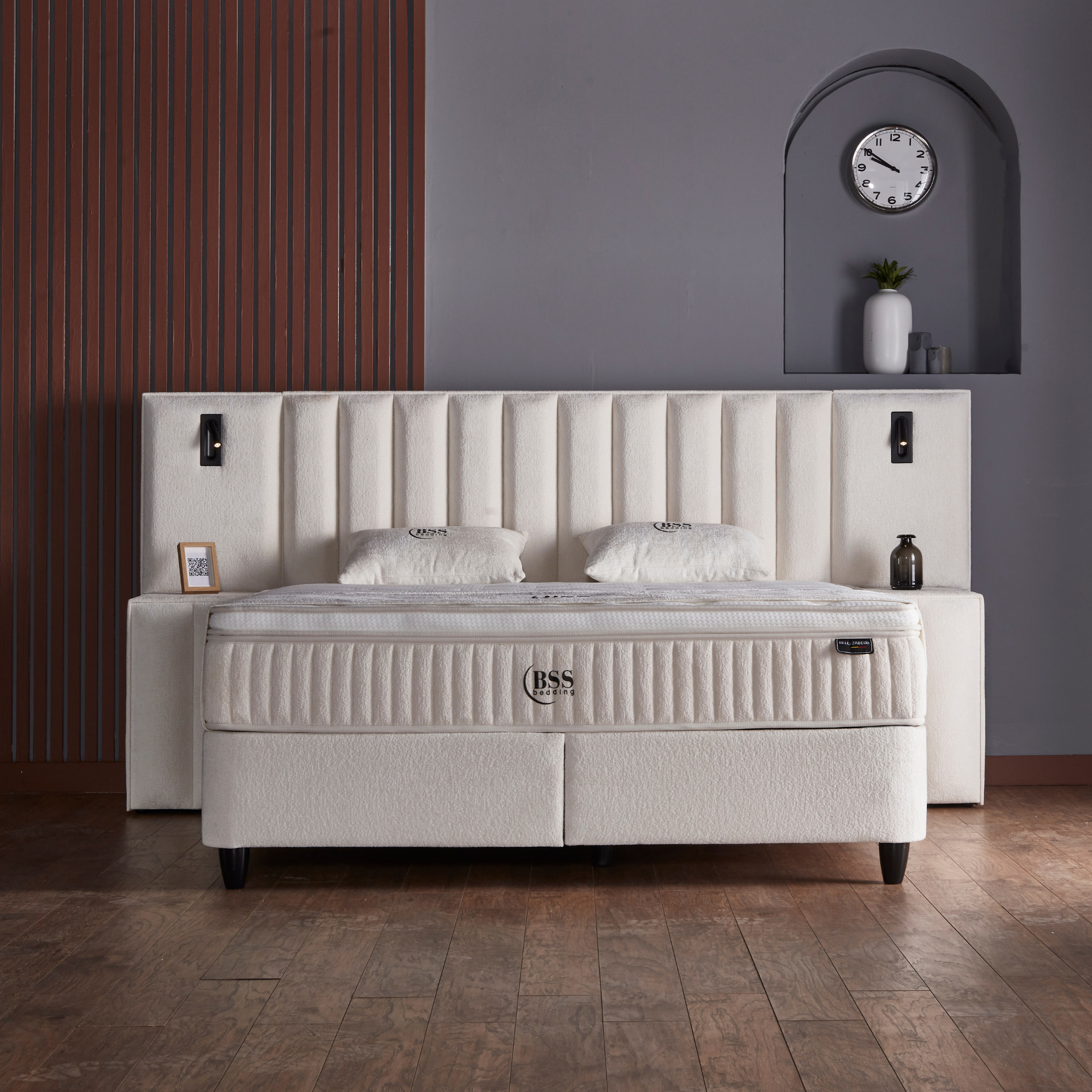 Boxspringbett mit Matratze Polsterbett Stauraumbett Betkasten inkl. Lieferung Beleza