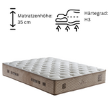 Clima Naturel 8 Schichten Höhe 35 cm Matratze 180x200 - 140x200