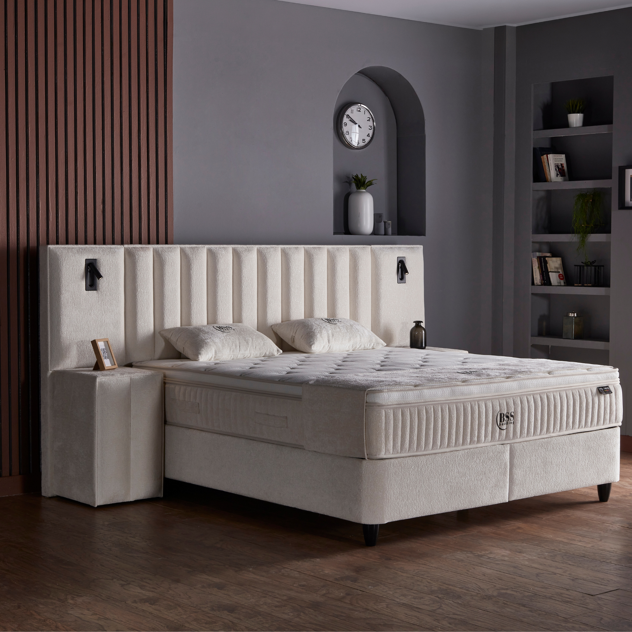 Boxspringbett mit Matratze Polsterbett Stauraumbett Betkasten inkl. Lieferung Beleza
