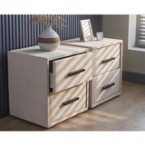 BIRDYBETT Boxspringbett Set mit 32 cm Höhe Matratze (2 Bettkästen + Matratze mit Topper + Kopfteil)