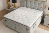 BSS WOOL TOUCH Boxspringbett Set | Matratze H2/H3 | Box und Kopfteil