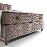 Bamboo Sleep Boxspringbett Set Schlafzimmer Set mit 7 Schichten Höhe 30 cm Matratze