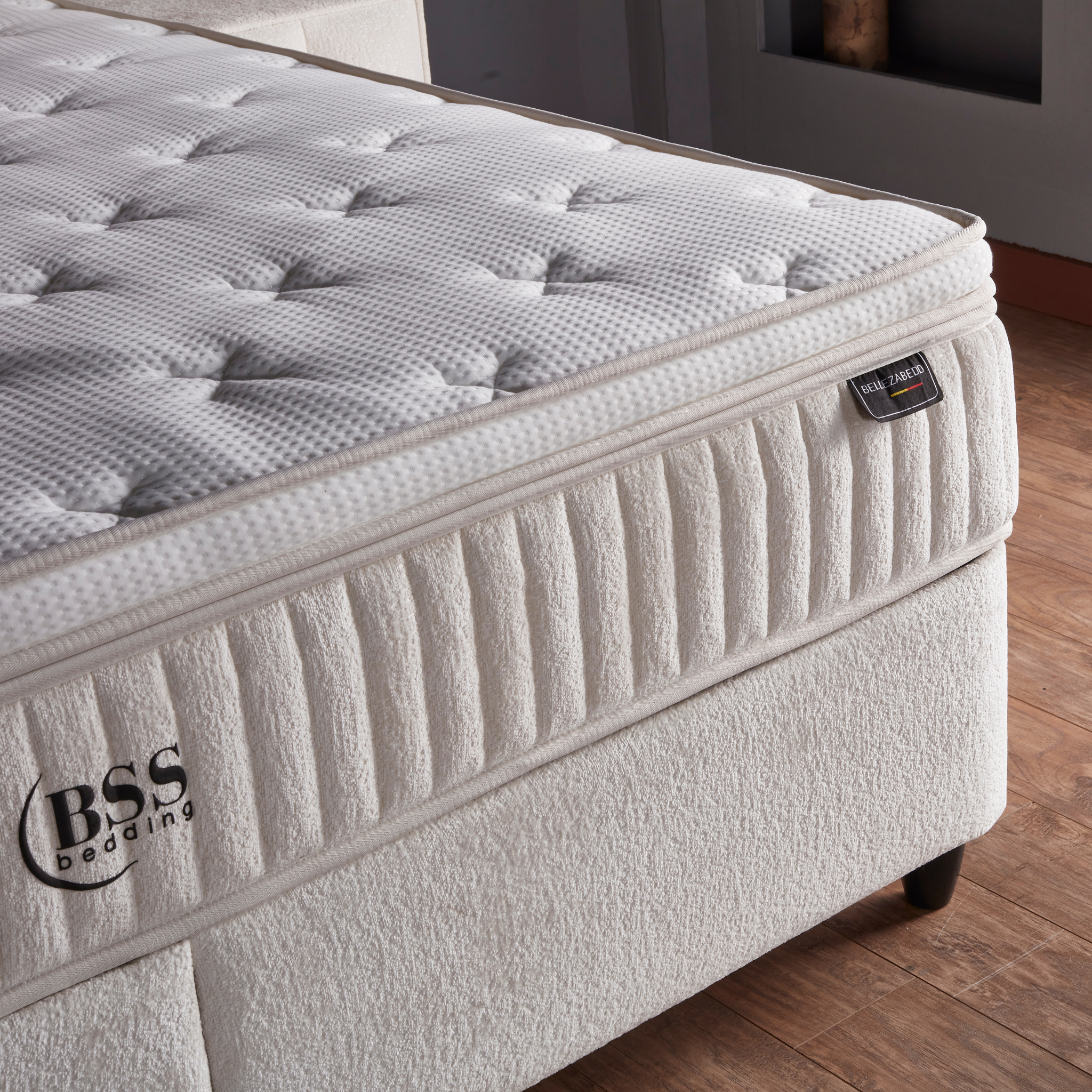 Boxspringbett mit Matratze Polsterbett Stauraumbett Betkasten inkl. Lieferung Beleza