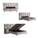 Boxspringbett mit Matratze Polsterbett Stauraumbett Betkasten inkl. Lieferung Amore