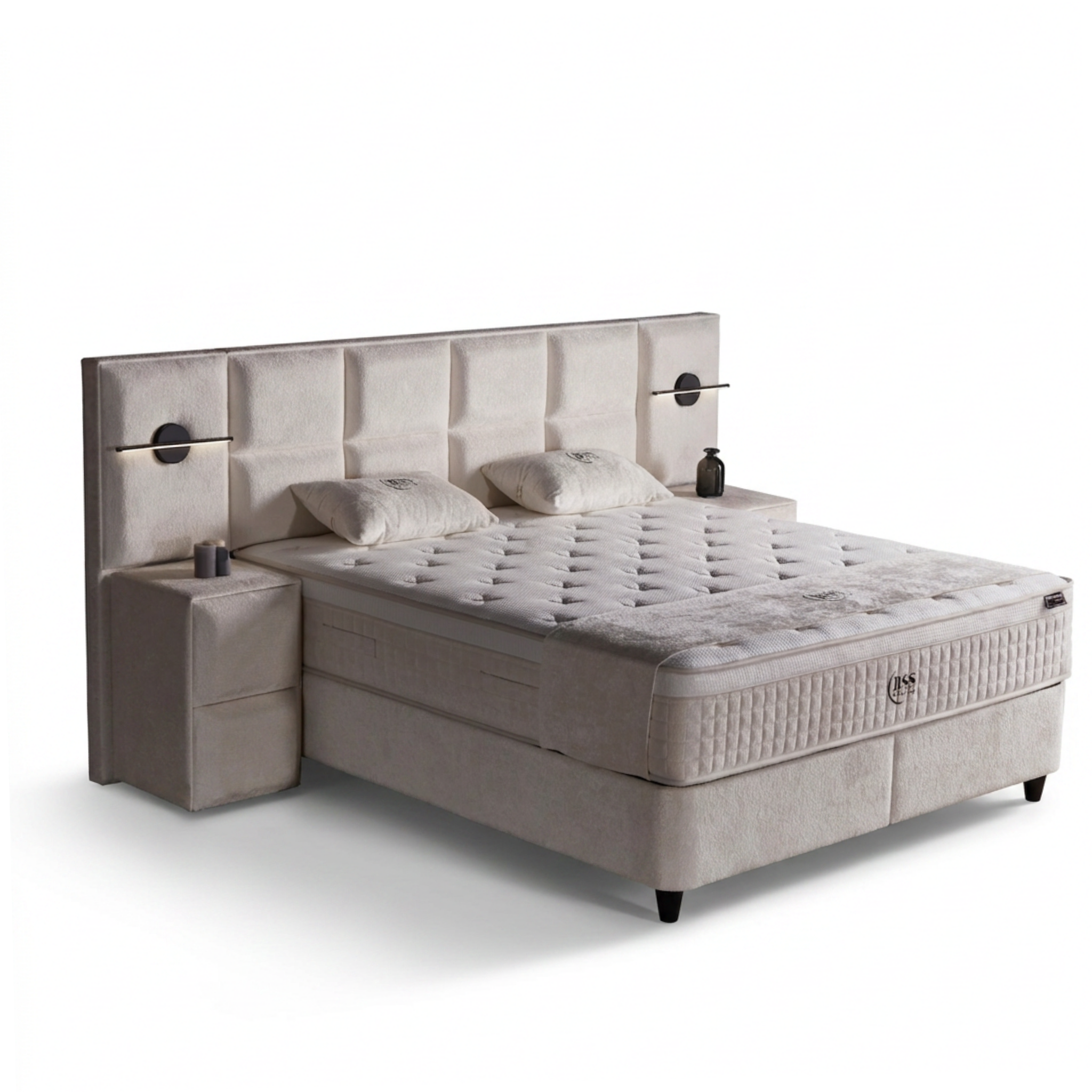 Boxspringbett mit Matratze Polsterbett Stauraumbett Betkasten inkl. Lieferung Amore