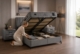 Bambi Blacksand Boxspringbett H4