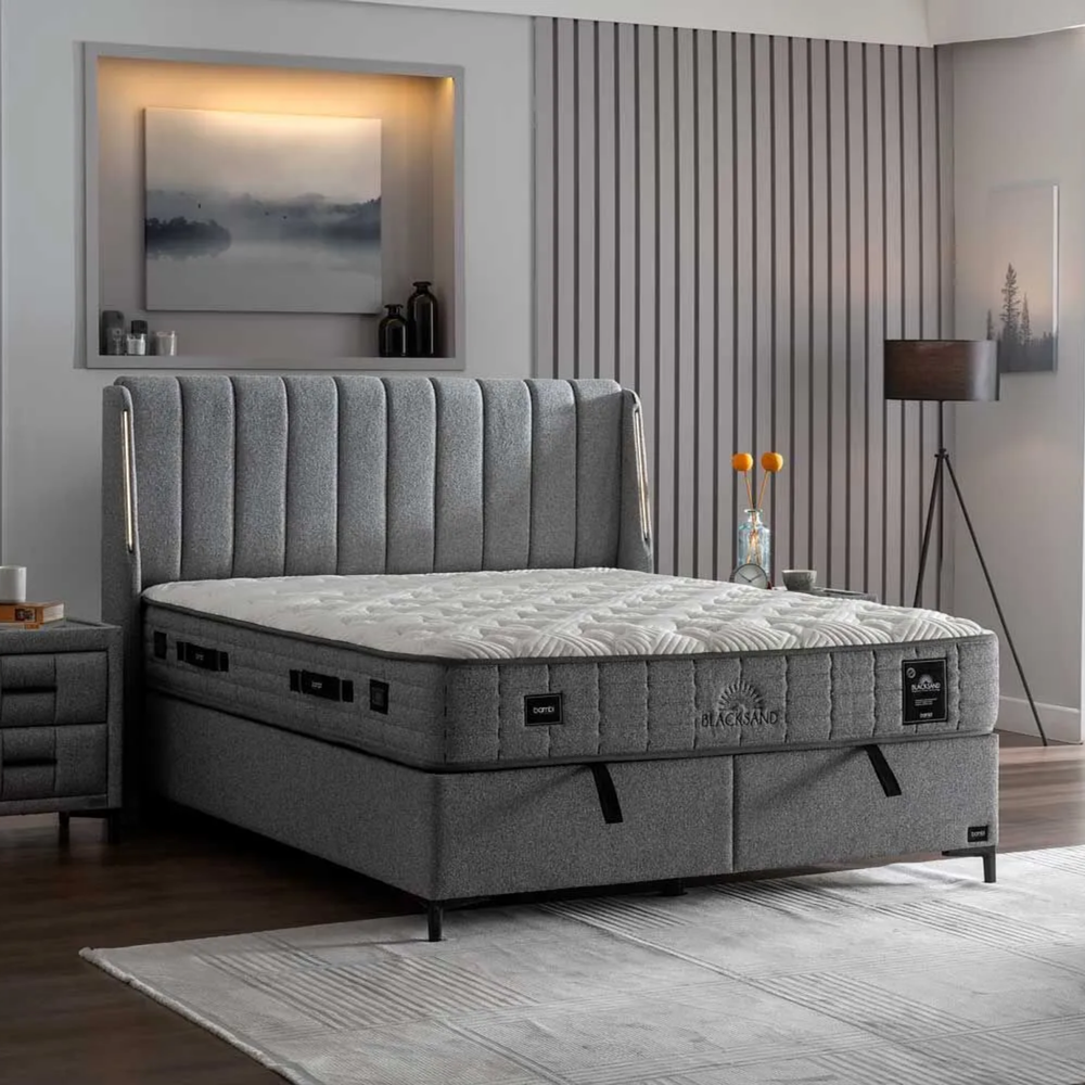 Bambi Blacksand Boxspringbett H4