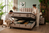 Bambi Cotton Master Boxspringbett Schlafzimmer Set mit 9 Schichten mit Topper Höhe 32 cm Matratze