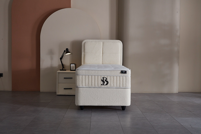 BSS LUCCEBEDD JUNIOR Boxspringbett Set | Matratze H3 | Box und Kopfteil