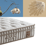 Bambi Kapok Naturel Boxspringbett Funktionsbett mit Bettkasten Boxspringbett 180x200 - 90x200
