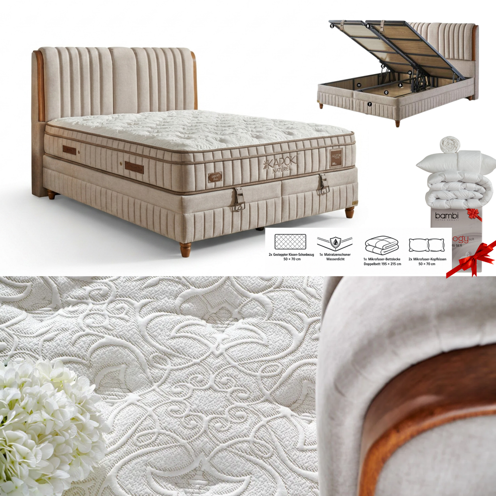 Bambi Kapok Naturel Boxspringbett