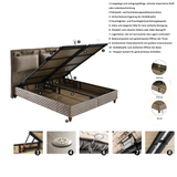 Bambi Magnasand Boxspringbett Set | H3, Taschenfederkern