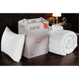 Mogy Soft Schlafset – 1 Bettdecke, 2 Kissen, 2 Kissenschoner und 1 wasserdichter Spannbettschoner