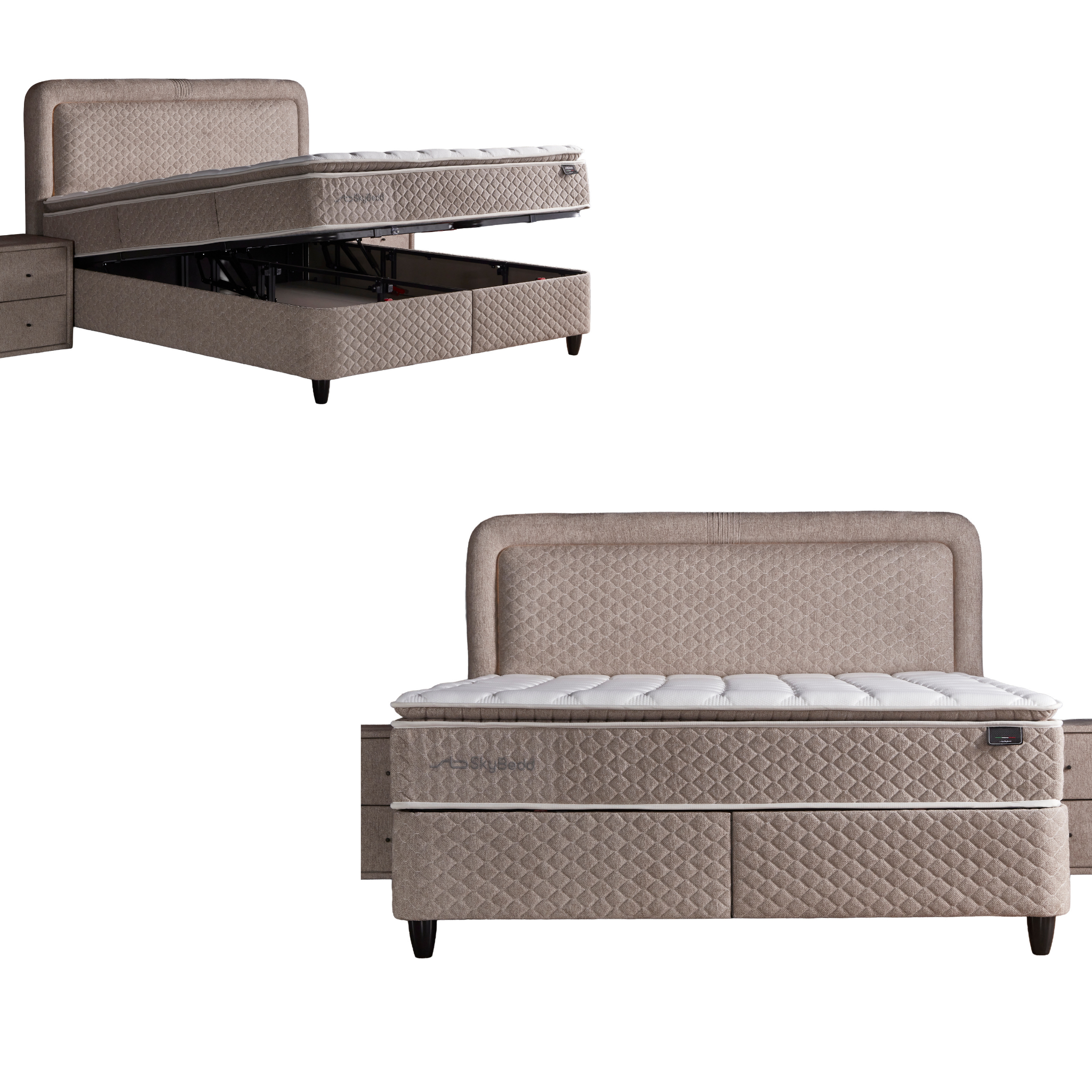 Mountbett Boxspringbett mit Matratze