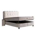 Neutralbett Boxspringbett mit Matratze LED