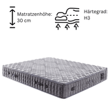 Bambi Sleeppure 8 Schichten Höhe 31 cm Matratze 90x200 - 180x200 Reißverschluss