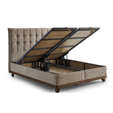 Bambi Cotton Master Boxspringbett Schlafzimmer Set mit 9 Schichten mit Topper Höhe 32 cm Matratze