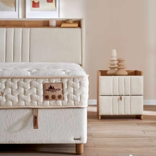 Bambi Cappadocia Natura Boxspringbett Set Schlafzimmermöbel in modernem Design