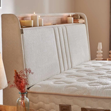 Bambi Cappadocia Natura Boxspringbett Set Schrägansicht im Schlafzimmer