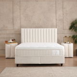 Boxspringbett mit Matratze Polsterbett Stauraumbett Betkasten inkl. Lieferung Beleza