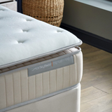 BIRDYBETT Boxspringbett Set mit 32 cm Höhe Matratze (2 Bettkästen + Matratze mit Topper + Kopfteil)