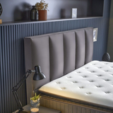 BIRDYBETT Boxspringbett Set mit 32 cm Höhe Matratze (2 Bettkästen + Matratze mit Topper + Kopfteil)