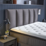 BIRDYBETT Boxspringbett Set mit 32 cm Höhe Matratze (2 Bettkästen + Matratze mit Topper + Kopfteil)