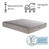 Neutralbett Boxspringbett mit Matratze LED
