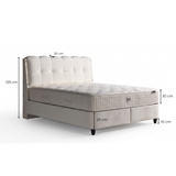 Neutralbett Boxspringbett mit Matratze LED